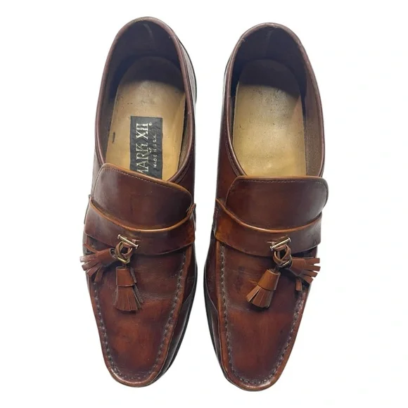 Mark XXII Men’s Brown Leather Tassel Loafers | Size 8.5 D - Picture 3 of 5
